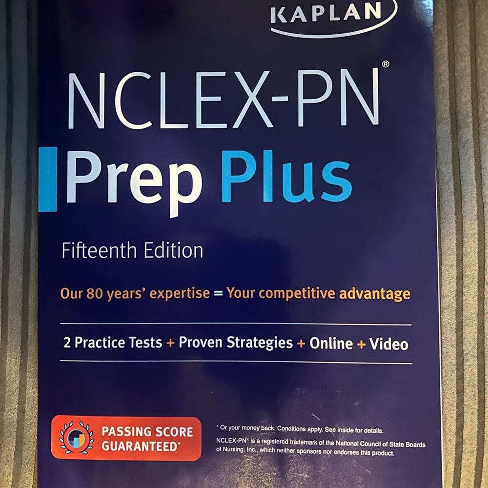 Kaplan NCLEX-PN Prep Plus Book with Blue Cover